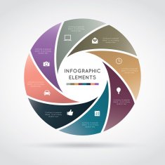Modern infographic for business project N25