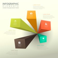 abstract bar chart infographics N21