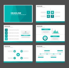 Green Multipurpose Infographic elements presentation template