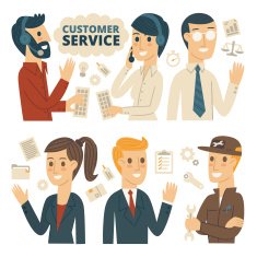 Customer Service Infographic Elements