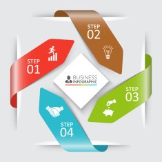 Vector arrows for infographic N10
