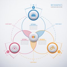 Modern vector abstract template for infographic10
