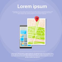 Mobile Cell Phone World Map Gps Globe Navigation
