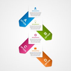 Abstract business options infographics template N11
