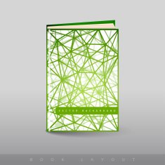 Modern abstract brochure as book N12