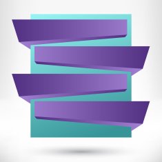 Blank empty origami design element Banner background N8