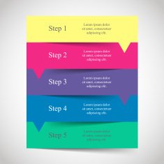 Vector lines arrows infographic N28