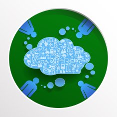 Speech bubbel with icon