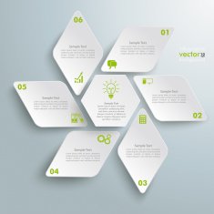 Rhombus Star Infographic