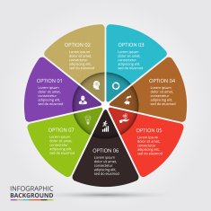 Vector circle element for infographic N97