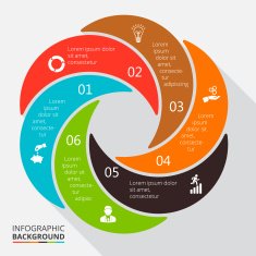 Vector circle element for infographic N98