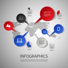 Infographic Design - Map and Icons N2