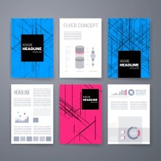 Templates Design Set of Web Mail Brochures Mobile Technology Infographic N420