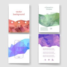 Templates Design Set of Web Mail Brochures Mobile Technology Infographic N432