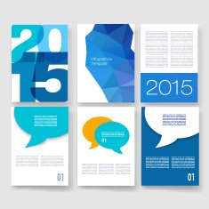 Templates Design Set of Web Mail Brochures Mobile Technology Infographic N435