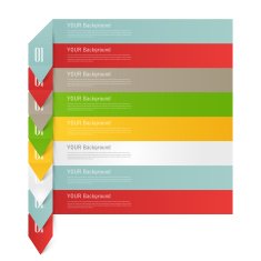 Modern business origami style options banner N27
