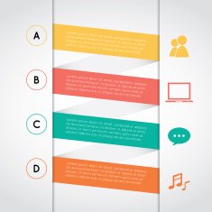 Rectangle infographic template N2