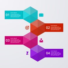 Vector illustration infographics four options N94