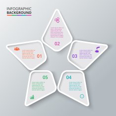 Vector star for infographic N7