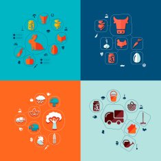 agriculture flat infographic N32