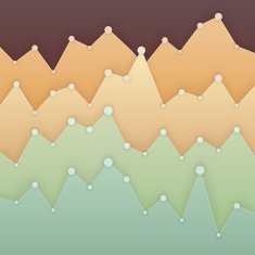 Colorful graph design for workflow layout diagram number optio
