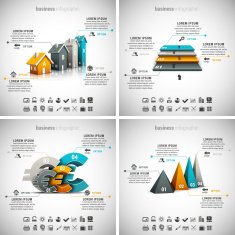 4 in 1 Business Infographics N24