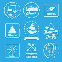 labels retro vintage