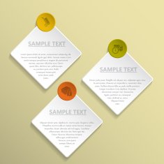 Abstract rhomb and circle infographic design N2