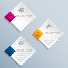Abstract rhomb infographic design N2