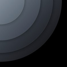 Abstract dark grey paper circles vector background N2