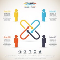 Business management strategy or human resource infographic N63