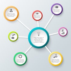 Vector circle element for infographic N102