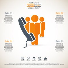Business management strategy or human resource infographic N64