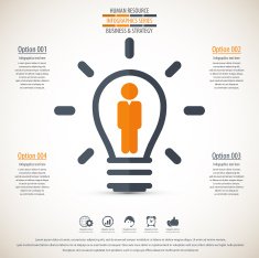 Business management strategy or human resource infographic N65