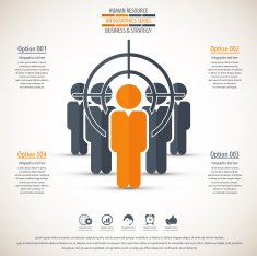 Business management strategy or human resource infographic N66