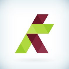 Modern letter K icon flat design element template N2