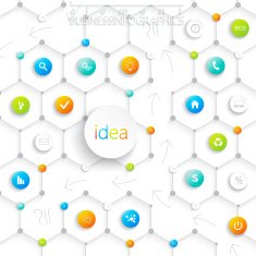 Modern infographic design with place for your text N6