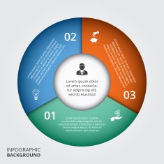 Vector circle element for infographic N103