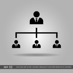 graph human icon vector illustration eps10 on grey background