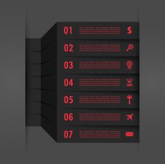 Infographic design with paper creative lines N5