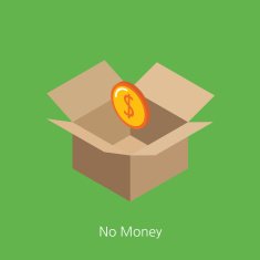 No money concept design 3d isometric vector illustration