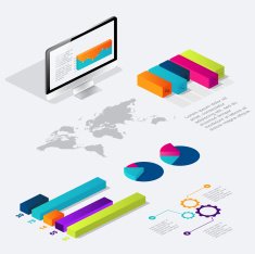 Flat 3d isometric infographic for your business presentations N3