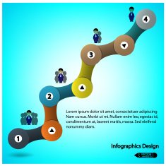 Concept of colorful chain banners N4