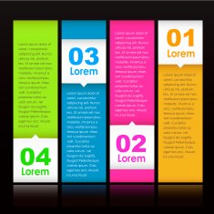 vector abstract banner infographics