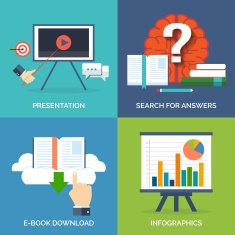 Set of flat design concept icons for business N14