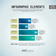 Infographic Elements Bar Graph - Blue N2