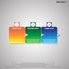 Tab step infographic