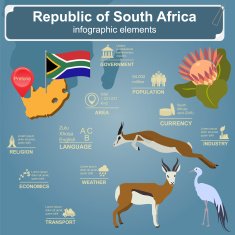 South Africa infographics statistical data sights N3