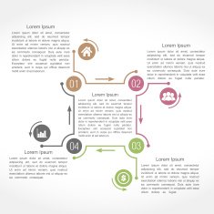 Design Template with Four Elements N12