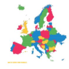 Map of Europe from Triangles